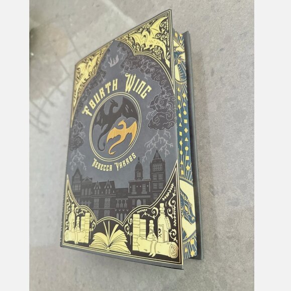 Fourth Wing Lilac Library RARE Special Hardcover Rebecca Yarros Empyrean Sprayed - Picture 2 of 7